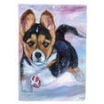 thumbnail image 1 of Carolines Treasures 7371CHF Chiot Poursuite Corgi Drapeau Toile Maison Taille, 1 of 4