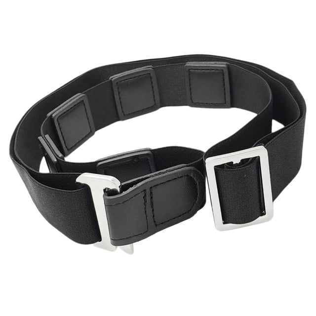 Cinturón Antideslizante perfecl con Hebilla Ajustable para Camisa hombre Mujer negro