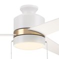 thumbnail image 3 of CARRO  Abraxas 52" 3-Blade Indoor Ceiling Fan With LED Light -Pull Chain White/Gold, 3 of 5