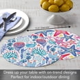 thumbnail image 5 of CounterArt Bright Lagoon Easy Care Flexible Plastic Table Place Mat, 4 Pack, 5 of 7
