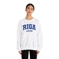 thumbnail image 4 of Riga Latvia Sweatshirt Gifts Crew Neck Shirt Long Sleeve Unisex, 4 of 7
