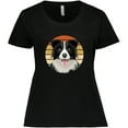 thumbnail image 3 of Inktastic Border Collie Cute Dog Women's Plus Size T-Shirt, 3 of 5
