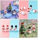 thumbnail image 5 of 40 figuras de muñecos de nieve en miniatura para decoración navideña. Estatua de muñeco de nieve para mesa., 5 of 7