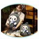 thumbnail image 5 of Herrnalise - Almohada espeluznante de peluche con forma de fantasma, muñeco de calavera de Halloween, almohada de peluche para decoración navideña, almohadas de Halloween para niños, muñeco de, 5 of 8