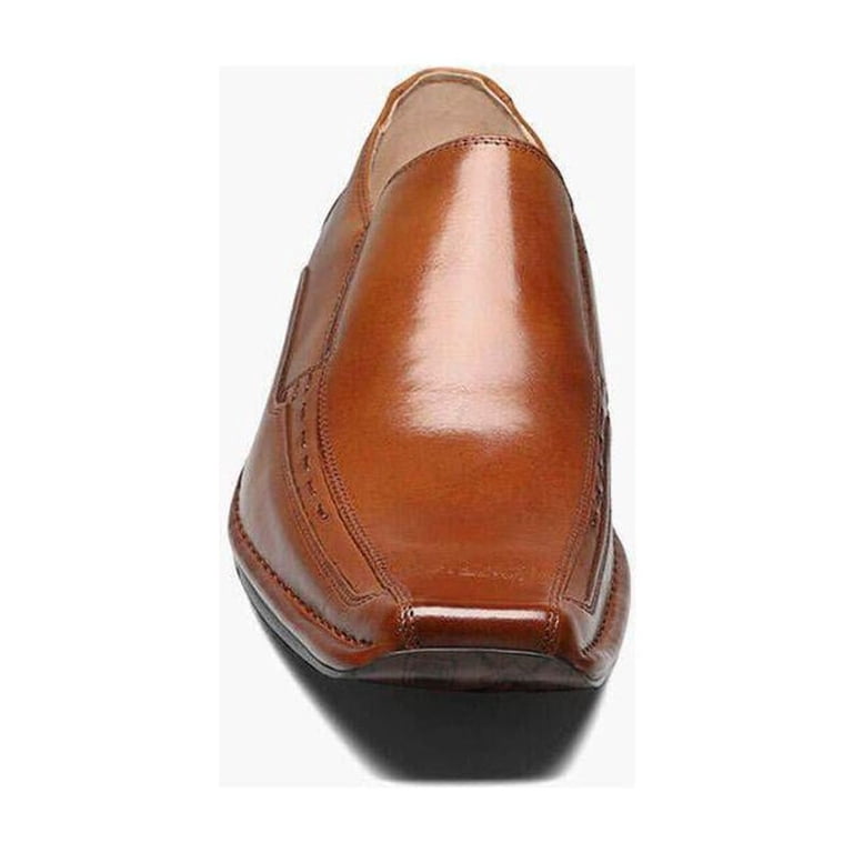 Stacy Adams Templin Bike Toe Loafer Shoes Cognac 24507-221 