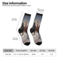 thumbnail image 2 of JUNZAN Running Horses Mens Funny Socks for Men Women Colorful Fun Novelty Crew Patterned Socks, 2 of 6