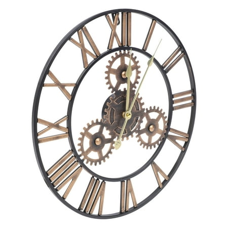 RENACLIPY Decorative Metal Wrought Iron Wall Clock for Home Decor, Simple Design, and Stylish, 1 Piece