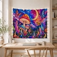 thumbnail image 5 of Stained Glass Mosaic With Dark Outlines Defining Each, Mystical Fantasy for Space Lovers, Galaxy Room Decor, Mother's Day Gift, Tapestry Wall Hanging for Bedroom and Dorm, 5 of 7