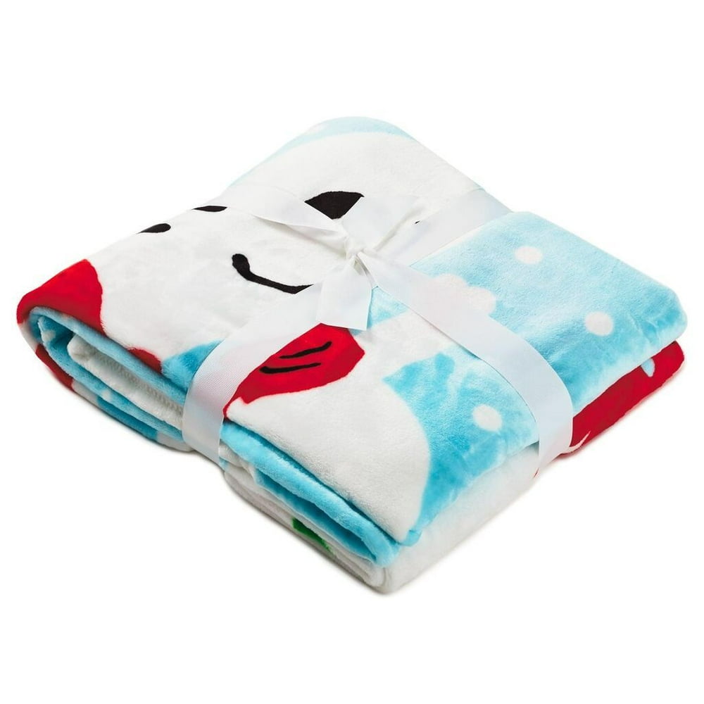Hallmark Peanuts Snoopy Woodstock Ice Skating Holiday Throw Blanket 50x60 New
