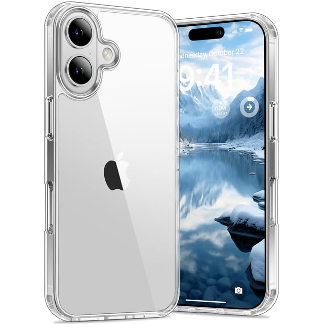 Funda de teléfono Vakoo para iPhone 17 de 6.3 pulgadas, transparente, antiamarilleo