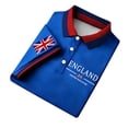 thumbnail image 4 of Men's England United Kingdom Flag Polo Shirt – Union Jack Print Short Sleeve Button Down Collared Shirt – Casual Business Top for UK National Day & Sports – Sizes S-XXXXXL, 4 of 4