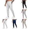 thumbnail image 5 of CENL Mens Stretch Skinny Slim Fit Joggers Pants Sport Workout Trousers Sweatpants, 5 of 9