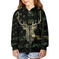 thumbnail image 4 of chaqlin American Flag Deer Hoodies for Boys 11-13 Zip Up Hooded Jacket Kids Long Sleeve Zipper Sweatshirt Causal Running Workout Sports Top with Pocket, 4 of 7