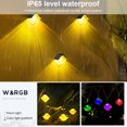 thumbnail image 4 of Luces LED solares Lámparas de montaje en la pared del jardín de la pared del garaje del garaje de la iluminación automática de la calzada del hogar Decoración de la vía 2 piezas Guardurnaity HA012085-00B, 4 of 7
