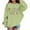 Light Green, variant on YunPes Fourth Grade Girls Sweatshirt Long Sleeve Crewneck Print Pullovers Oversized Spring Autumn Tops for Kids Back to School