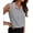 Black White Striped, variant on Womens Sleeveless Button Down Shirt Tops V Neck Business Casual Collared Blouses Tank Top