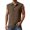 Coffee, variant on Tank Tops Men Summer Casual Lightweight Breathable Collared Sleeveless Polo Shirt Vacation Beach Shirt