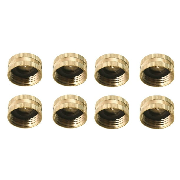 8x Brass Connector Plug Garden Hose Female End Connect to 3/4 Male End 