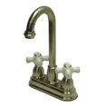 thumbnail image 1 of Kingston Brass KB3498PX 4 Inch Center Bar Faucet - Satin Nickel, 1 of 1