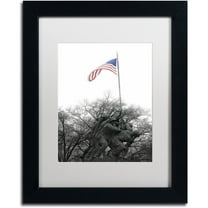 Trademark Fine Art "Courage" Canvas Art by CATeyes, White Matte, Black Frame