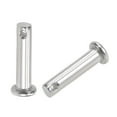thumbnail image 4 of Uxcell Single Hole Clevis Pins - 6mm x 25mm Flat Head 304 Stainless Steel Link Hinge Pin 10 Pcs, 4 of 5