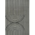 thumbnail image 4 of JONATHAN Y SCANDINAVIAN 5 x 8 Area Rug, Sofia Arch Stripe Two-Tone - Black/White, SCN109C-5, 4 of 6