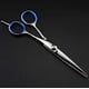 thumbnail image 1 of Tijeras de peluquería ergonómicas de acero inoxidable japonés de 5,5 pulgadas para uso en salones de belleza., 1 of 5