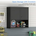 thumbnail image 5 of Metal Garage Cabinets, Lockable Storage Cabinet, Metal Cabinet with Open Storage, Upper Tool Cabinet for Basement, Wall Mounted Cabinets for Shop, 5 of 9