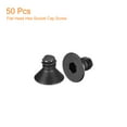 thumbnail image 3 of 1/4-20x3/8" Flat Head Socket Cap Screws, 10.9 Grade Carbon Steel Screw Bolts Fasteners 50Pack, 3 of 5