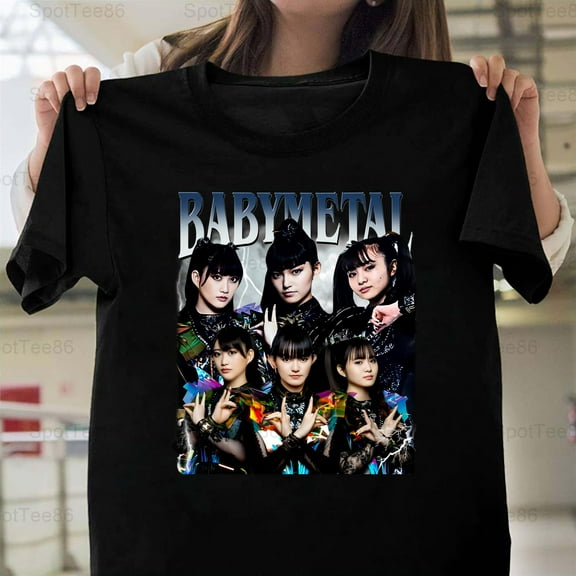 Babymetal Vintage Retro Japanese Metal Music Fan Kawaii Graphic G144 Unisex T-Shirt, Up to Size 5XL