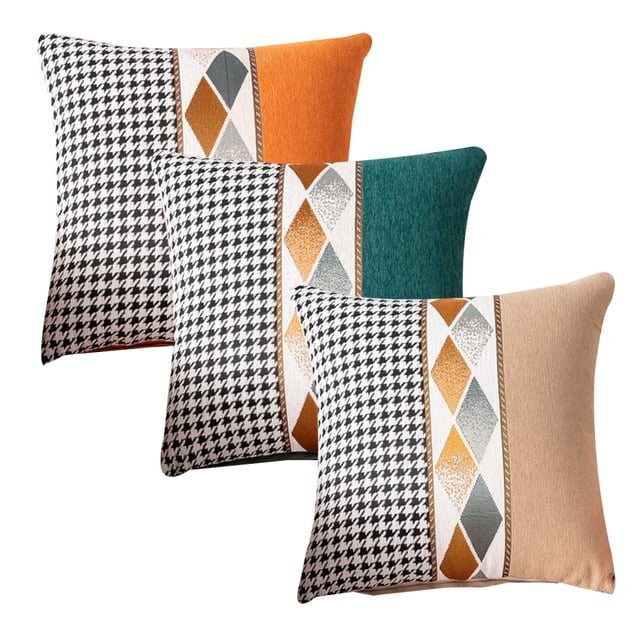Juego de 3 fundas de almohada para sofá y cama, decoración del hogar, dormitorio, sala de estar, decoración de estilo rústico