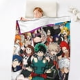 thumbnail image 5 of My Hero Academia Anti-Pilling Flannel 32"X48" Super Soft Plush Air Condition Quilt Fluffy Warm Cozy Decorative Blankets, 5 of 7