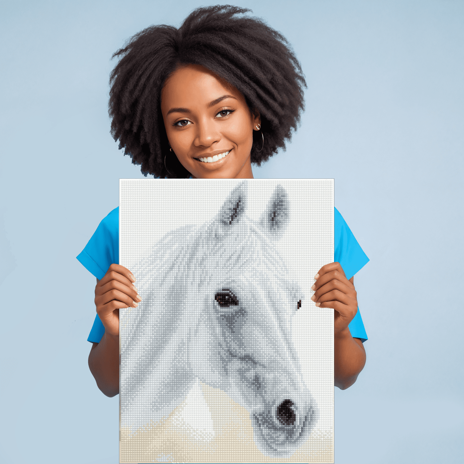 Diamond Dotz Arabian Beauty Horse  Diamond Painting Kits for Adults - Diamond Art Kits a Relaxing Creative Craft Kit with Dotz Gems 12.2"x16.1"