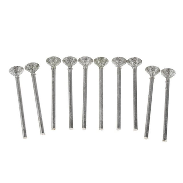 Paquete de 10 Piezas Brocas de Grabado de Diamante Macarena Diam-12mm en Amodora Manual Molino Diam 8 mm