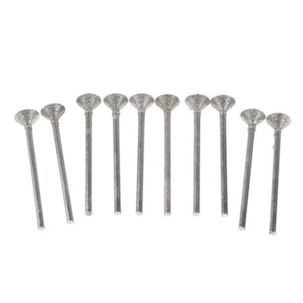 10 brocas de grabado de diamante profesional tipo disco fino para joyeros Diam. 8 mm Zulema Brocas de grabado de diamantes Bits