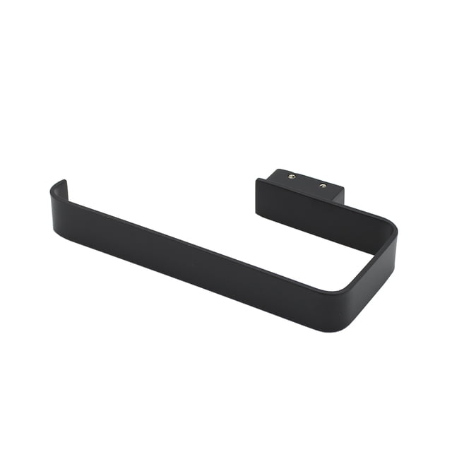 Toallero De Barra para Baño Rubinett Cuadrado Negro Mate Acero Inoxidable