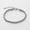 Steel color 4mm 17cm, variant on European Style Titanium Steel Hip-hop Geometric Bracelet for Men and Women, Street Beat Jewelry
