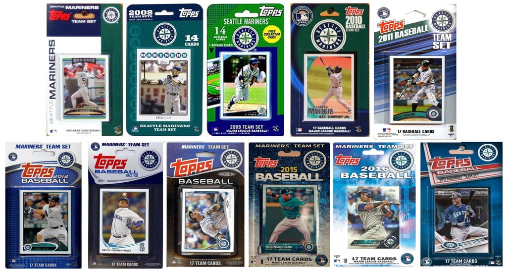 MLB Seattle Mariners 11 Different Licensed Trading Card Team Sets Walmart Canada