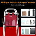 thumbnail image 5 of SupreGear Walker Side Bag, Water-Resistant Pouch, Hand-Free Storage for Folding Walkers, Seniors, Red, 5 of 7