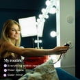 thumbnail image 6 of Ember Interiors Ghada White Lighted Makeup Vanity Desk with Charging Station for Bedroom, 6 of 9