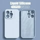 thumbnail image 2 of Funda de silicona líquida con borde cuadrado Original para iPhone, 15, 14, 13, 12, 11 Pro Max, Xs, XR, 7 Plus, 15Pro, protección de lente con logotipo, 2 of 5