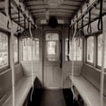thumbnail image 2 of Blaustein, Alan 15x15 White Modern Wood Framed Museum Art Print Titled - Cable Car Interior - 2, 2 of 4