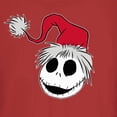 thumbnail image 2 of Junior's The Nightmare Before Christmas Jack Santa Hat Graphic Tee Red X Large, 2 of 3