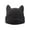 Black, variant on Lava Knit Cat Ear Beanie for Women, Soft Warm Striped Winter Hat, 19"-23" Universal Fit