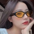 thumbnail image 2 of CSChome Lady Sunglasses Lady Sunglasses Oval Frame Vintage Hip Hop Eye Protection Photo Prop Sunglasses, 2 of 7