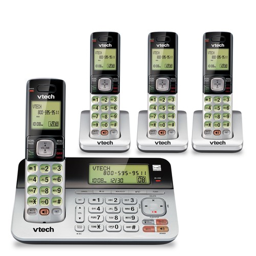 VTech CS68594 DECT 4Handset Landline Telephone with Answering System
