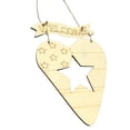 thumbnail image 2 of Colgante de madera DIY 4 de julio, Día de la Independencia de los Estados Unidos, adorno de estrella de cinco puntas, espacios en blanco de madera, letrero en blanco para manualidades, 2 piezas Eigraketly HA012057-01, 2 of 7