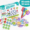 thumbnail image 2 of Tarjetas de palabras de vista para niños, juego de iluminación de aprendizaje de inglés, juguetes educativos Montessori, ayudas para la enseñanza de fonética para niños pequeños, 2023, 2 of 4