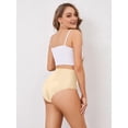 thumbnail image 3 of Women No Show High Waisted Panties Tagless Wave Edge Full Coverage Ladies Briefs Color XS, 3 of 8
