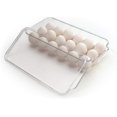 thumbnail image 1 of Huevera de plástico CHEPIHG organizador para frigorífico sin BPA 21 huevos transparente, 1 of 5